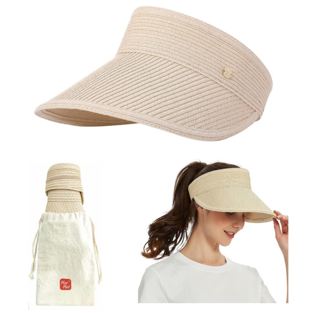 Packable Visor Hat Sun Hat for Women